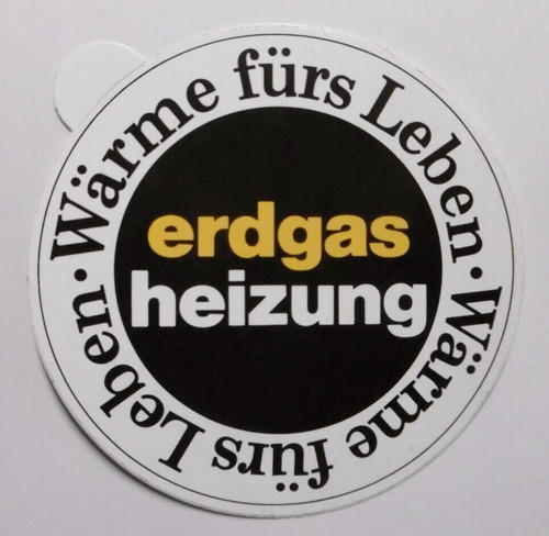Werbe aufkleber erdgas - werbe-aufkleber,