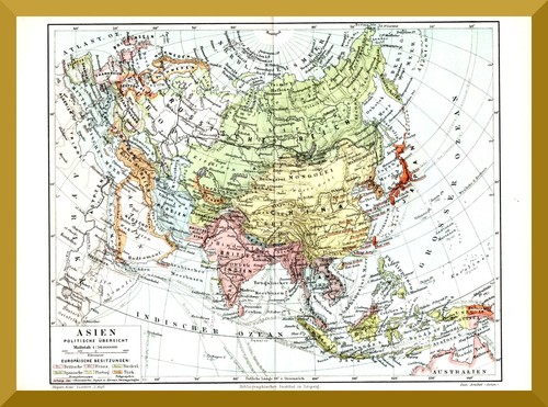 Asien historische landkarte - asien, +historische