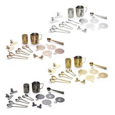 Echtwerk Kaffeezubehör-Set 23-teilig 350 ml Milchschaumkännchen Kakaostreuer