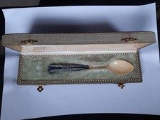 Antiker Tauflöffel Silber 800