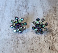 Konplott Magic Fireball Ohrringe Ohrstecker Lila Grün Klar Metall Messing