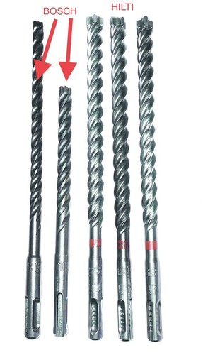 Hilti und bosch bohrer sds - und,