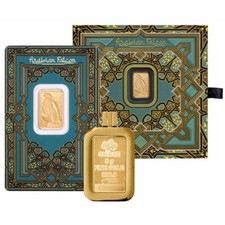 PAMP  Goldbarren 5 Gramm 9999 Arabian Falcon mit OVP inkl Kettenanhänger