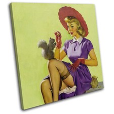 Vintage Girl Poster Sexy Retro