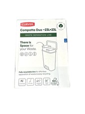 Curver Pedal-Abfalleimer 23+23L /Iml Metallic