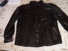 Lederhemd langarm L 