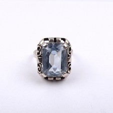 Jugendstil Ring 835 Silber mit