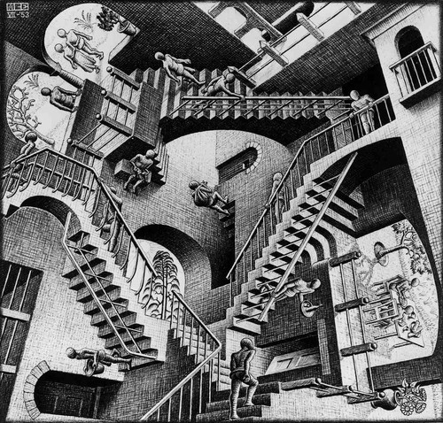 Escher relativity - m.,