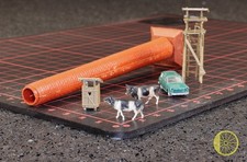 c5J005 Spur N Bastlerware Schlot Hochsitz Auto Kühe WC