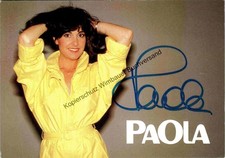 Original Autogramm Paola Felix