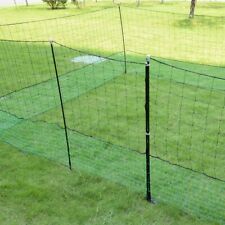 21m Geflügelzaun mit Zugangstor, 125cm, 10 Pfähle, 2 Spitzen, mobiler Hühnerzaun