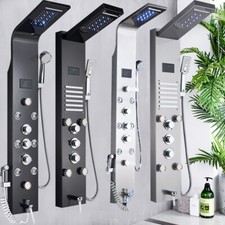 Duschpaneel Edelstahl Set