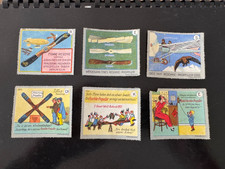 6 REKLAMEMARKEN VIGNETTEN PERSCHKE  LUFTFAHRT ZEPPELIN AVIATIK   FLUGZEUG   1913