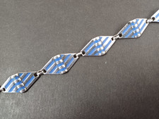 Fahrner Art Deco Armband in 935er Silber mit Emaille