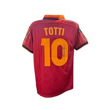 Francesco Totti handsigniertes 1998-99 AS Roma Trikot - Italien - COA - Fotobeleg