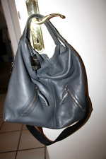 TOP Furla Elisabeth HoBo Bag Tasche extra Groß Grau / Taubenblau Staubbeutel TOP