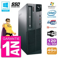PC Lenovo ThinkCentre M82 SFF G2020 RAM 4GB SSD 120GB DVD-Brenner Wifi W7