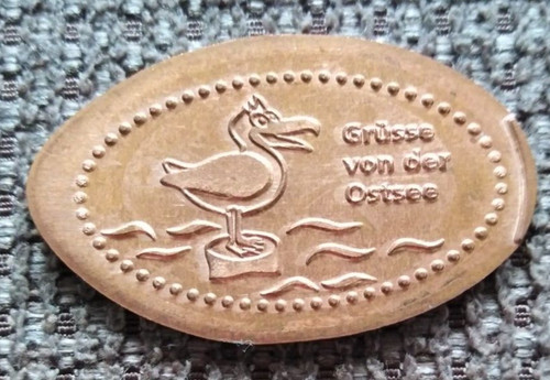 Elongated coins grüsse von - grüsse,