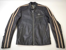 Replay Lederjacke schwarz