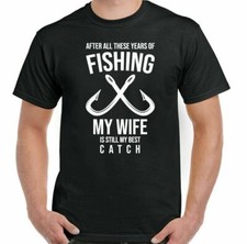 Angeln Frau Beste Catch Hochzeitstag Ehe Married Fisherman