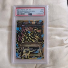 2015 POKEMON XY ANCIENT ORIGINS #97 FULL ART/PRIMAL GROUDON EX PSA 9