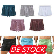 Männer~Satin Seide Boxer Shorts Trunks Unterwäsche Stretch Casual Schlaf Bottom