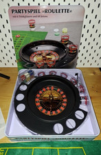 Partyspiel ?? ROULETTE ?? 6 Trinkgläser & 60 Jetons 2-6 Spieler?? Blechbox