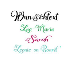 2x Kindernamen  Schriftzug Aufkleber   (300)