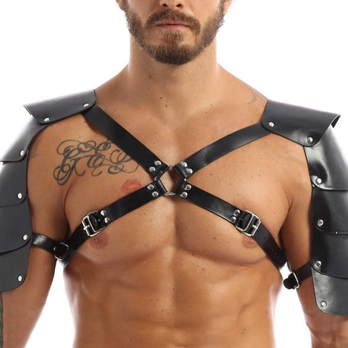Leder schulterpanzer - leder,