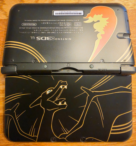 Nintendo 3ds schwarz glurak - 3ds, xl