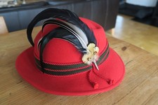 Trachtenhut Damen 54 cm, Filz, Federn, Österreich, Meisteratelier Walter Austria