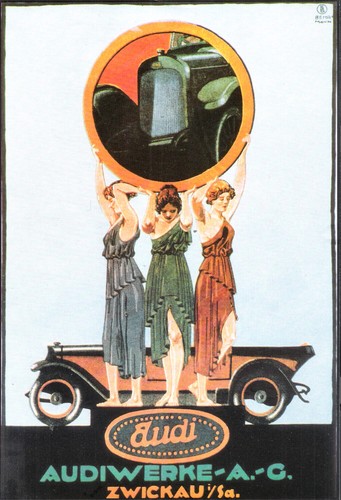 Poster werbung audi 1914 - poster,