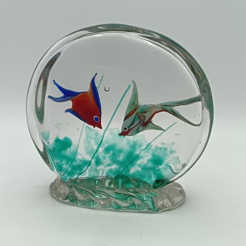 Murano glas aquarium - glas, skulptur