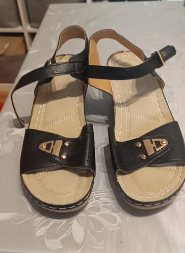 Damen sandalen keilabsatz - sandalen,
