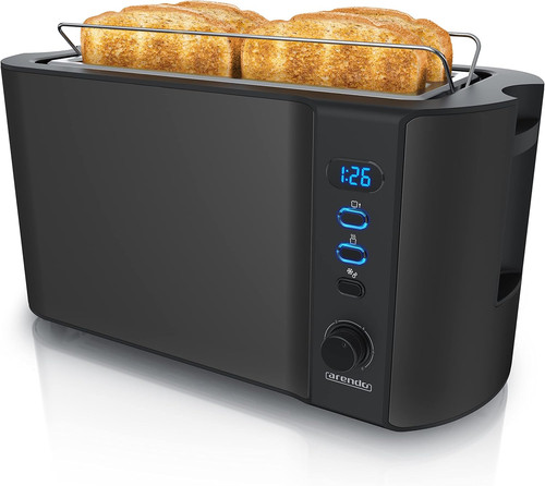 Arendo edelstahl toaster - edelstahl,