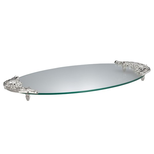 Käseplatte traubendekor oval - käseplatte,