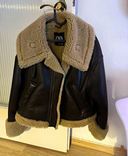 Zara damen jacke - damen, teddyfutter