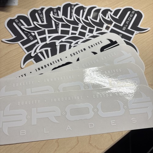 Brous blades stickers lot - brous,