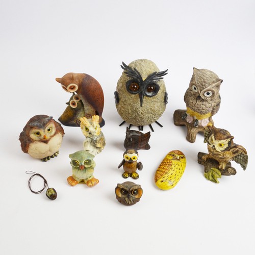 Eulen sammlung figuren - eulen,