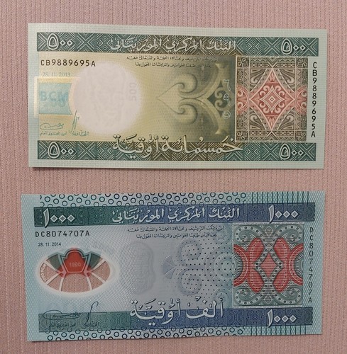 Banknoten 500 ouguiya - banknoten,