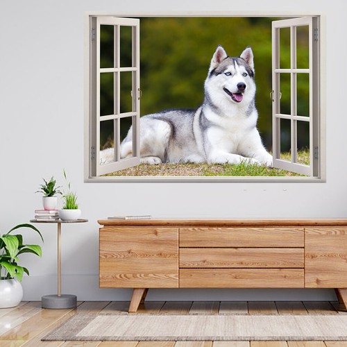Portrait siberian husky 3d - portrait, of