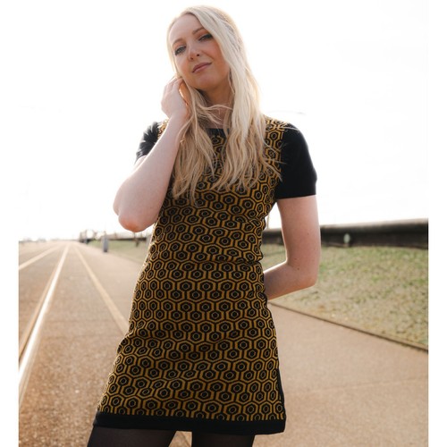 Retro 60er 70er - retro, strickkleid