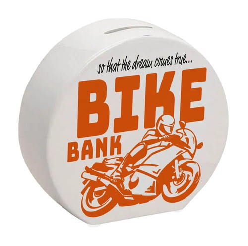 Bike bank spardose orange - in,