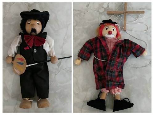 Holz marionette clown - 2,