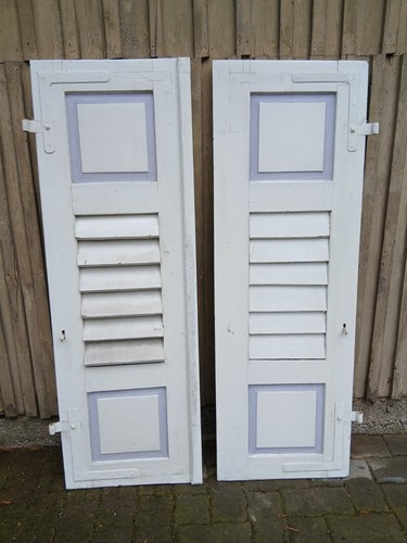 Paar fensterladen holz - paar, holz-