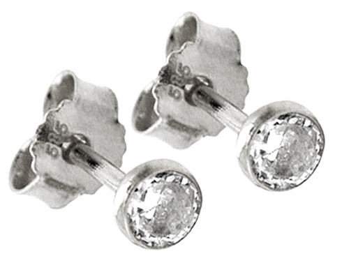 585 real white gold - 1, pair