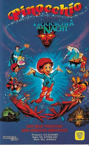 Pinocchio vhs film - pinocchio, vhs-film-cassette