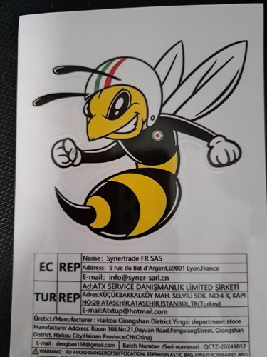 Vespa aufkleber kleine böse - ",