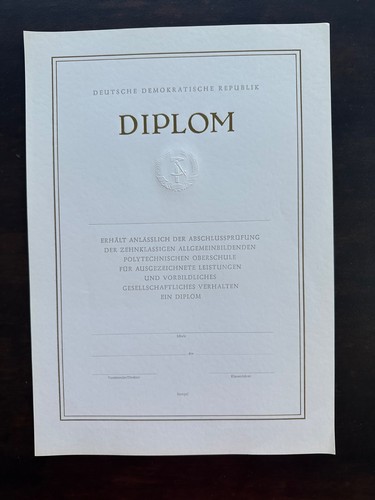 Ddr diplom zum - ddr,