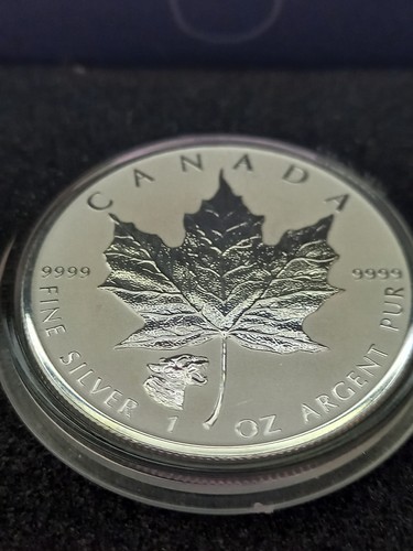 Silbermünze maple leaf - oz,